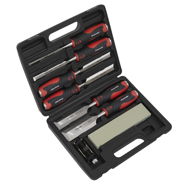 Sealey AK9240 Premier Hammer-Thru Wood Chisel Set 8pc