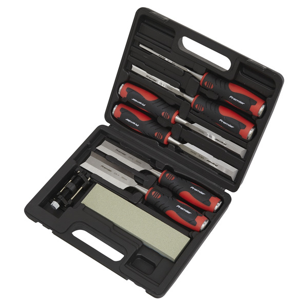 Sealey AK9240 Premier Hammer-Thru Wood Chisel Set 8pc