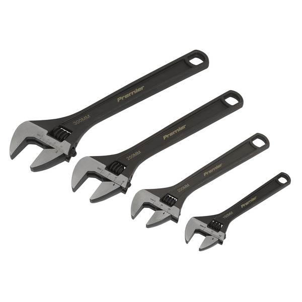 Sealey AK9567 Premier Adjustable Wrench Set 4pc