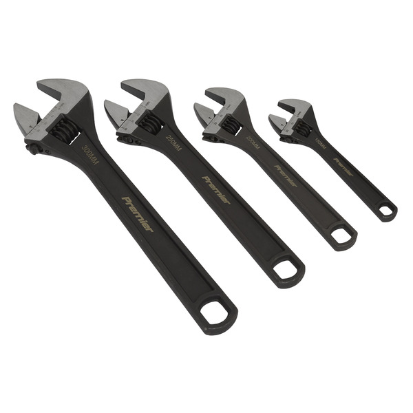 Sealey AK9567 Premier Adjustable Wrench Set 4pc