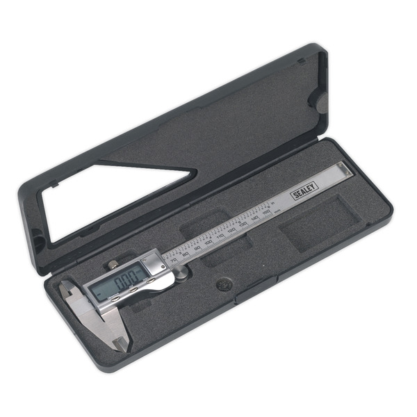 Sealey AK9621EV Premier Stainless Steel Digital Vernier Caliper 0-150mm(0-6