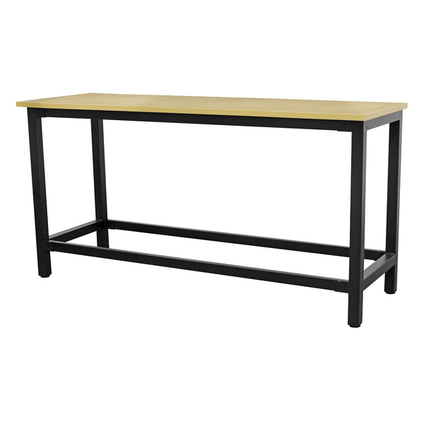 Heavy-Duty Steel Workbench with 25mm MDF Top 1.8m
