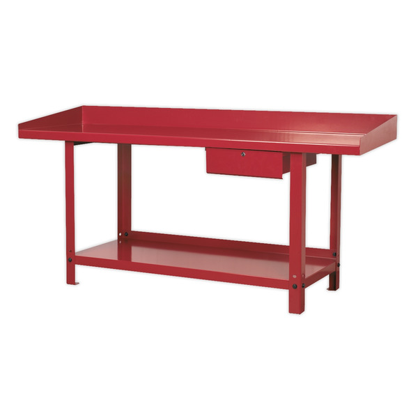Steel Workbench with Drawer 2m
