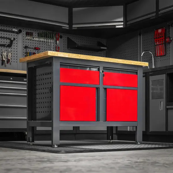 Sealey AP1372A Workbench with 2 Drawers & 2 Cupboards