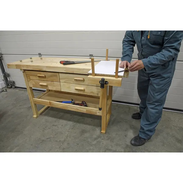 Sealey AP1640 Woodworking Bench with 4 Drawers