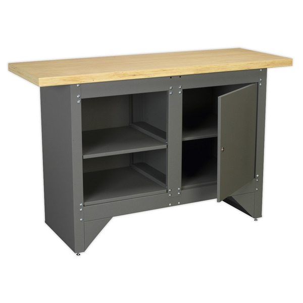 Sealey Heavy-Duty Workbench with Cupboard