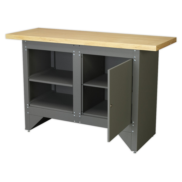 Sealey Heavy-Duty Workbench with Cupboard