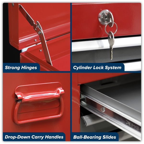Sealey AP2200BB American PRO® Topchest & Rollcab Combination 6 Drawer - Red