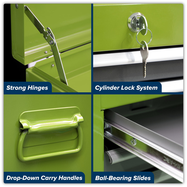 Sealey AP2200BBHV American PRO® Topchest & Rollcab Combination 6 Drawer - Green/Grey