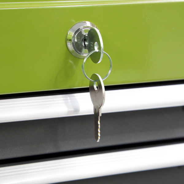 Sealey American PRO® Topchest, Mid-Box Tool Chest & Rollcab 9 Drawer Stack - Green