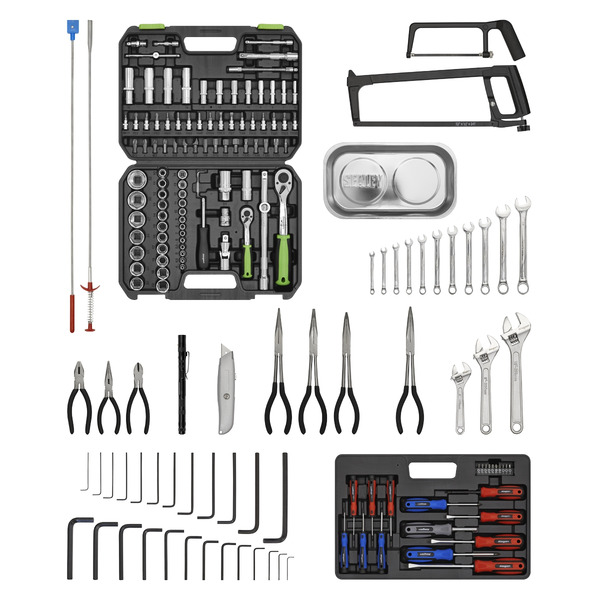 American PRO® Topchest & Rollcab Combination 6 Drawer with 170pc Tool Kit - Green/Grey
