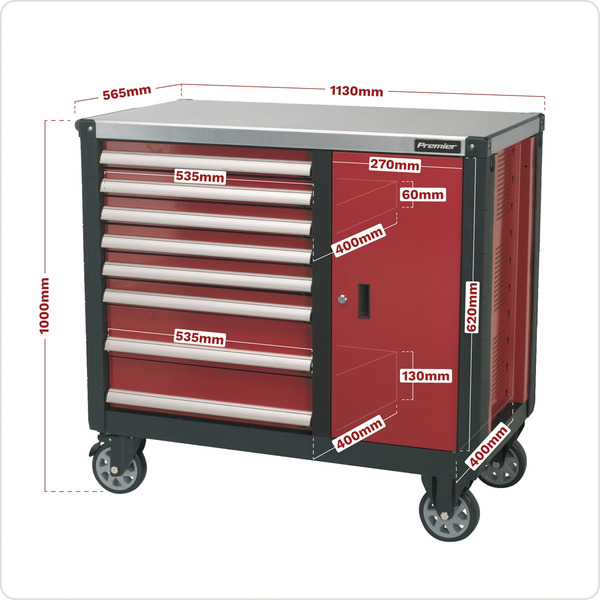 Sealey Premier™ Mobile Workstation 8 Drawer