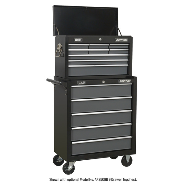 Sealey American PRO® Rollcab 5 Drawer - Black/Grey