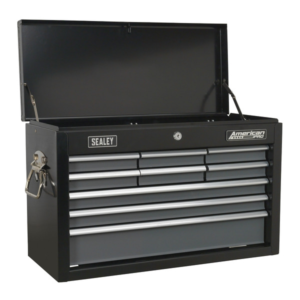 Sealey AP2509B American PRO&reg; Topchest 9 Drawer - Black/Grey