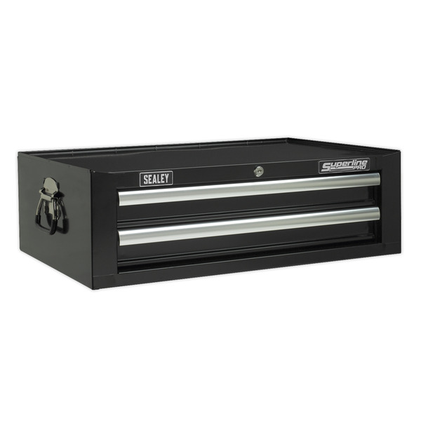 Sealey AP26029TB Superline PRO&reg; Mid-Box Tool Chest 2 Drawer - Black