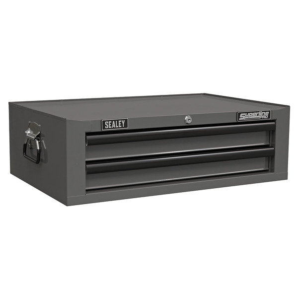 Sealey AP26029TG Superline PRO&reg; Mid-Box Tool Chest 2 Drawer - Grey/Black