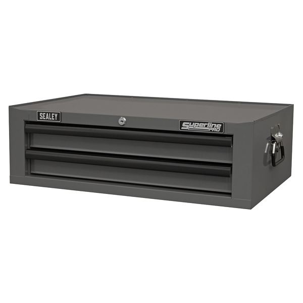 Sealey AP26029TG Superline PRO&reg; Mid-Box Tool Chest 2 Drawer - Grey/Black