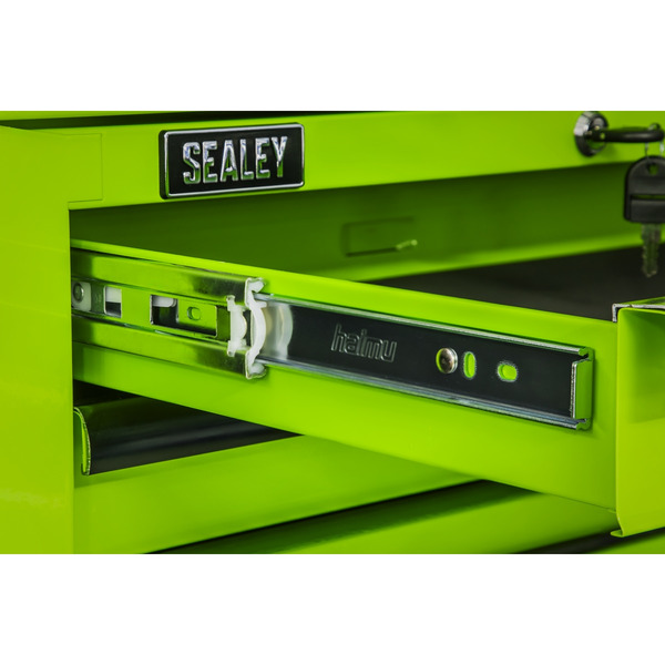Sealey AP26029THV Superline PRO&reg; Mid-Box Tool Chest 2 Drawer - Green/Black