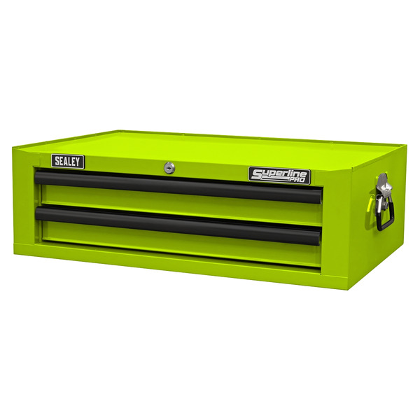 Sealey AP26029THV Superline PRO&reg; Mid-Box Tool Chest 2 Drawer - Green/Black