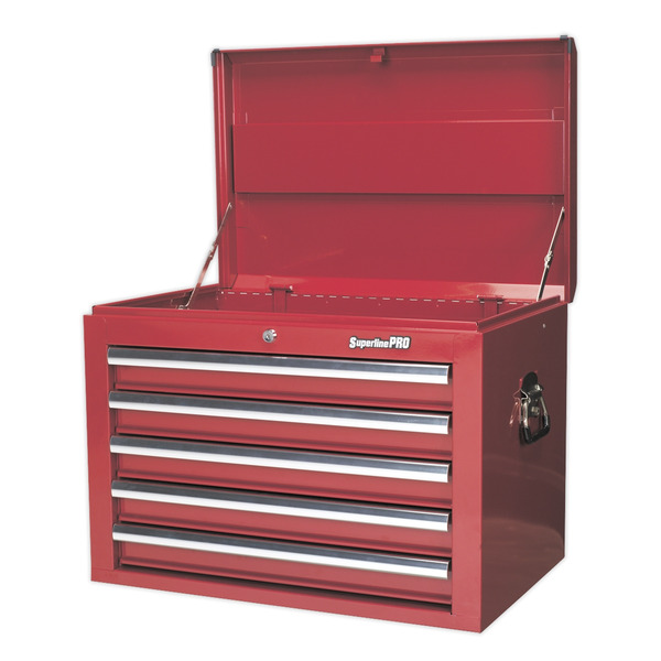 Sealey Superline PRO® Topchest 5 Drawer - Red