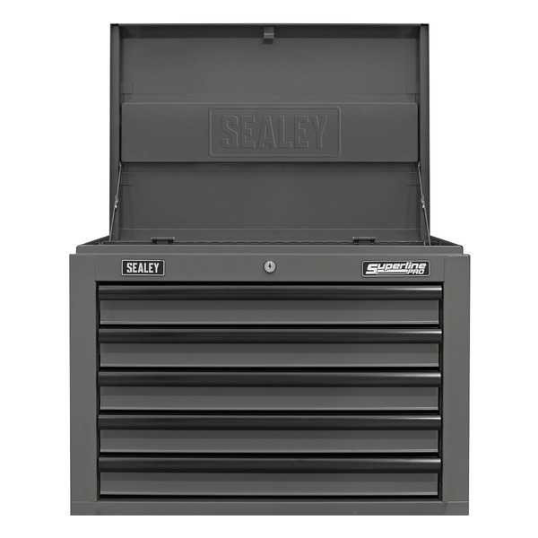 Sealey Superline PRO® Topchest 5 Drawer - Grey/Black