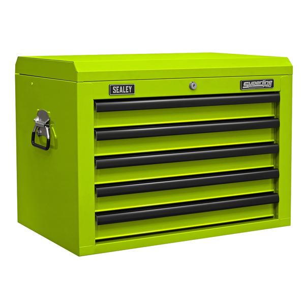 Sealey Superline PRO® Topchest 5 Drawer - Green/Black