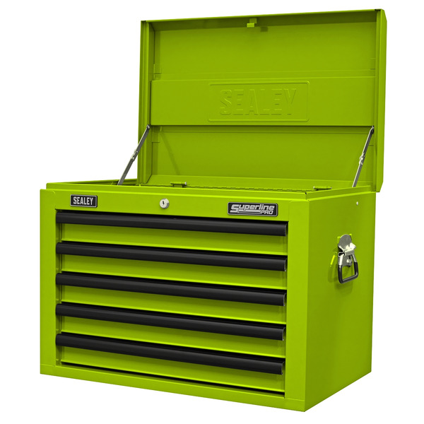 Sealey Superline PRO® Topchest 5 Drawer - Green/Black
