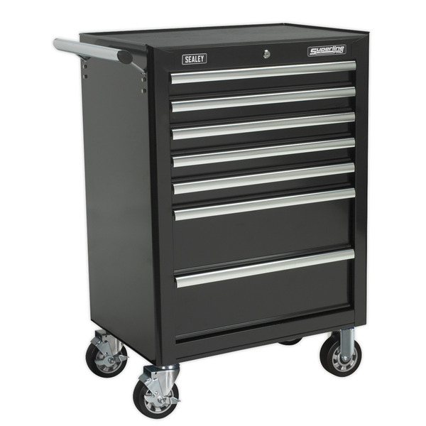 Superline PRO® Rollcab 7 Drawer - Black