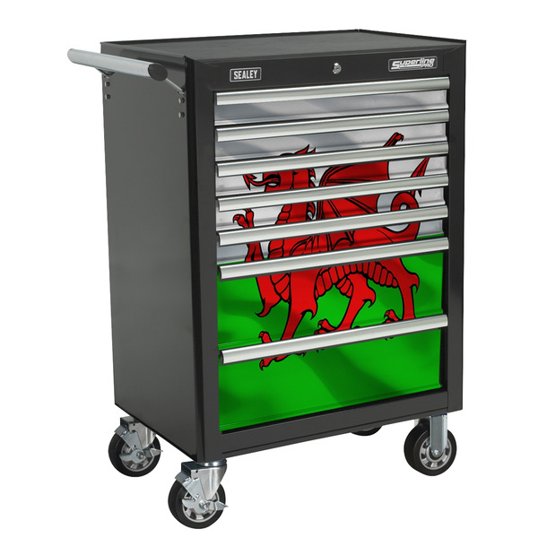 Superline PRO® Rollcab 7 Drawer & Wales Graphics Pack