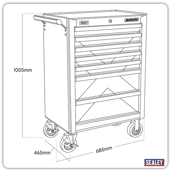 Superline PRO® Rollcab 7 Drawer & Scotland Graphics Pack