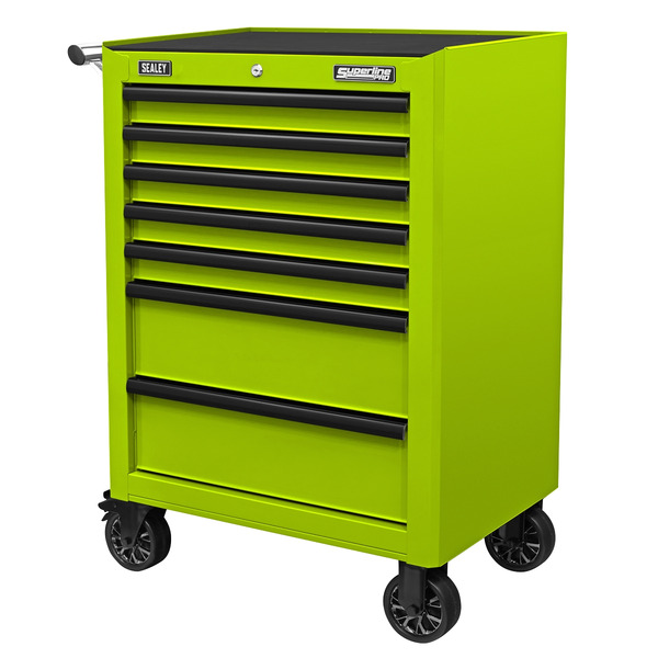 Sealey Superline PRO® Rollcab 7 Drawer - Green/Black