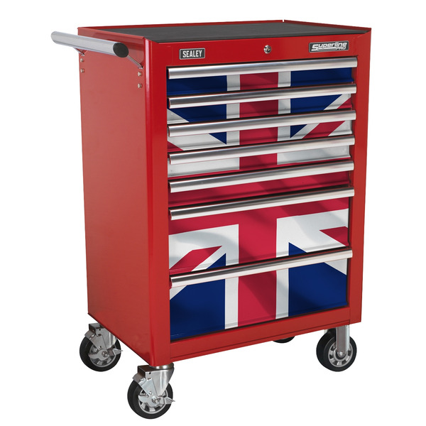 Superline PRO® Rollcab 7 Drawer & Union Jack Graphics Pack