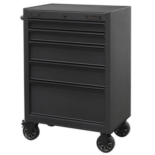 Sealey Superline PRO® Black Edition Rollcab with 5 Soft Close Drawers 680mm
