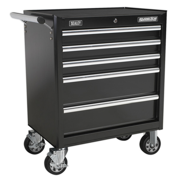Sealey Superline PRO® Rollcab 5 Drawer - Black