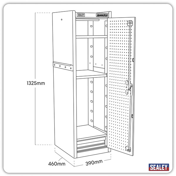 Sealey Superline PRO® Hang-On Locker - Black