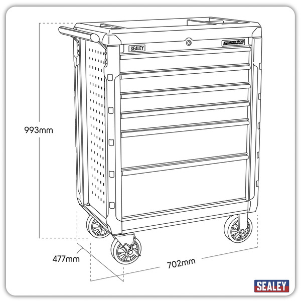 Sealey Superline PRO® Rollcab 6 Drawer
