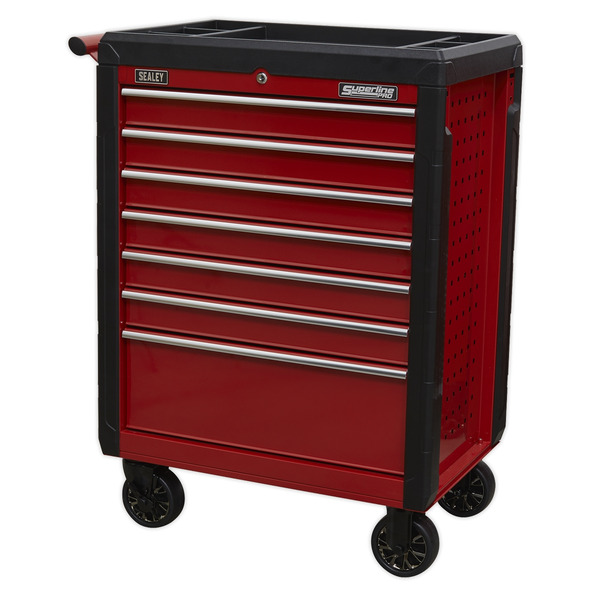 Sealey AP3407 Superline PRO&reg; Rollcab 7 Drawer - Red