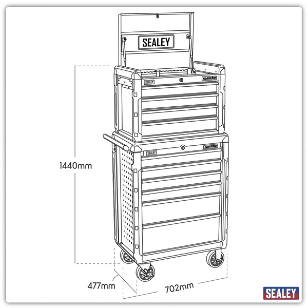 Sealey Superline PRO® Topchest & Rollcab Combination 10 Drawer