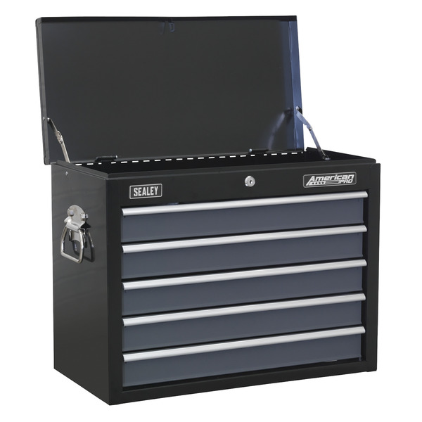 American PRO® Tool Chest Combination 16 Drawer - Black/Grey