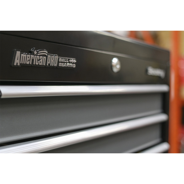 American PRO® Tool Chest Combination 16 Drawer - Black/Grey