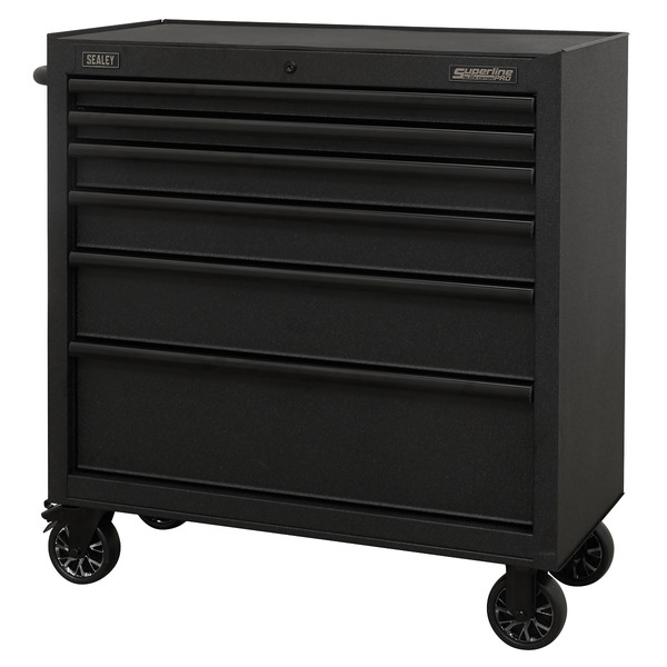 Sealey Superline PRO® Black Edition Rollcab with 6 Soft Close Drawers 915mm