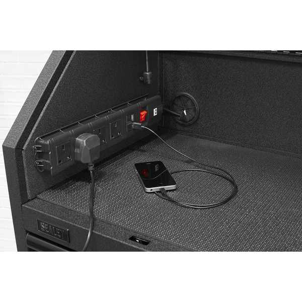 Superline PRO® Black Edition Topchest with 6 Soft Close Drawers & Power Strip 910mm