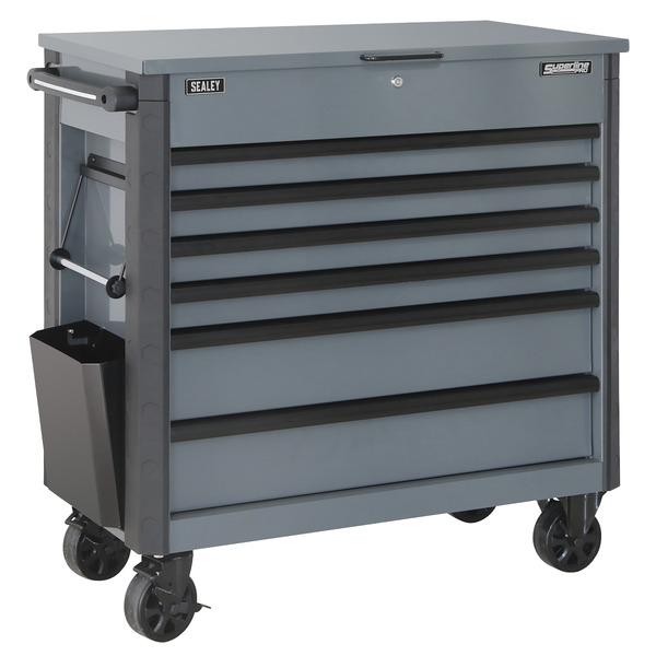 Sealey Tool Trolley 6 Drawer - Grey