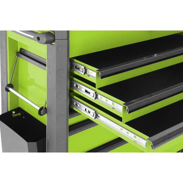 Tool Trolley 6 Drawer - Green