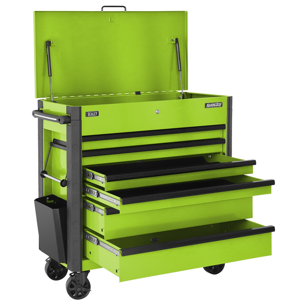 Tool Trolley 6 Drawer - Green