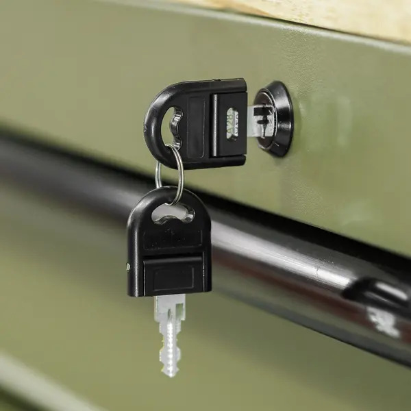 Sealey AP5210KBE Superline PRO&reg; Mobile Trolley with Wooden Worktop & Power Bar 10 Drawer 1320mm