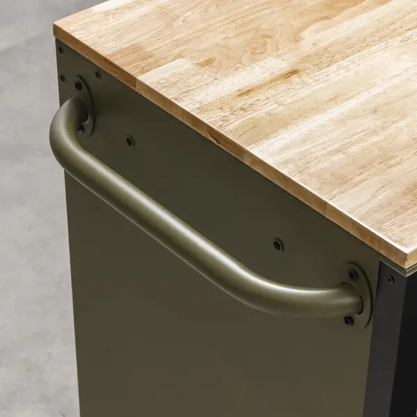 Sealey AP5210KBE Superline PRO&reg; Mobile Trolley with Wooden Worktop & Power Bar 10 Drawer 1320mm