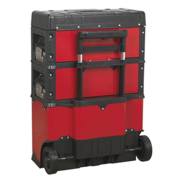Sealey Mobile Steel/Composite Toolbox with 3 Compartments