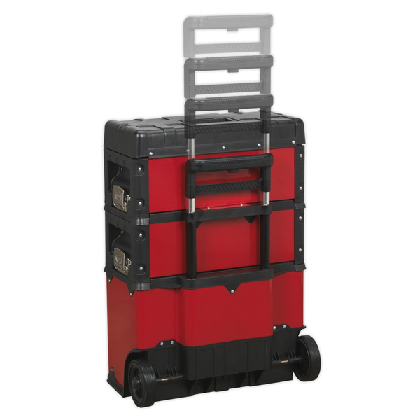 Sealey Mobile Steel/Composite Toolbox with 3 Compartments