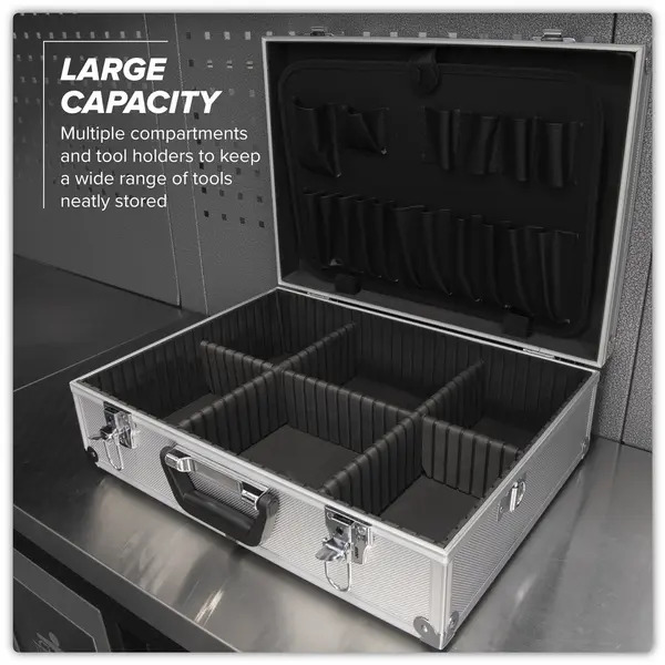 Sealey AP603 Aluminium Tool Case with Square Edges
